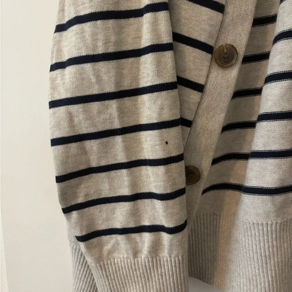 Tommy Hilfiger Men's Navy Striped Cardigan - Picture 4 of 4